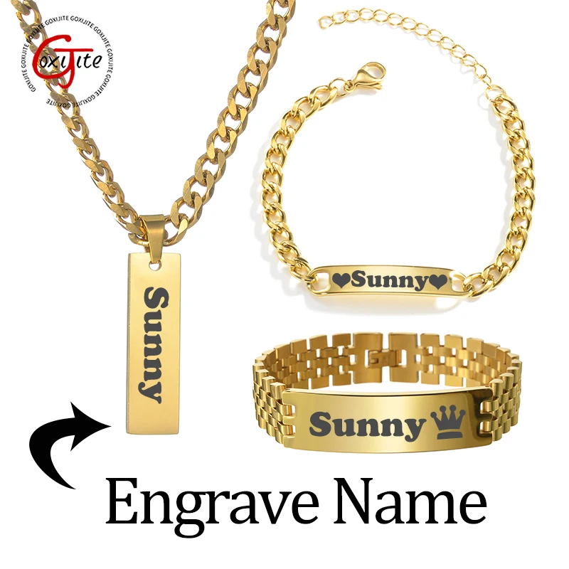 Goxijite personalizado gravado - Men'S Fashion Jewelry Bracelets avaliação e preço