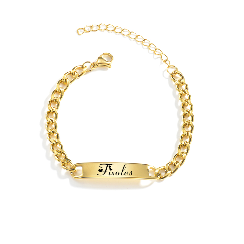 Goxijite personalizado gravado - Men'S Fashion Jewelry Bracelets avaliação e preço
