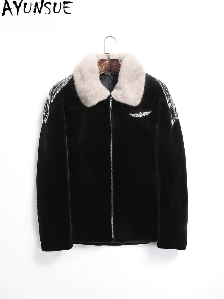 Casaco de Visom Natural AYUSNU - Men'S Fashion Zipper Jacket avaliação e preço