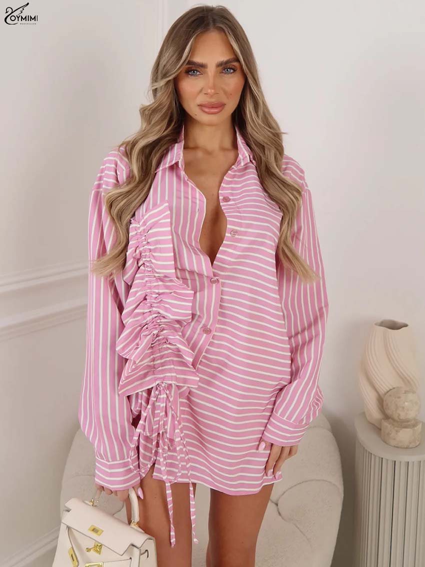 Blusas Femininas Oymimi Fashio - Men'S Fashion Pink Shirt avaliação e preço