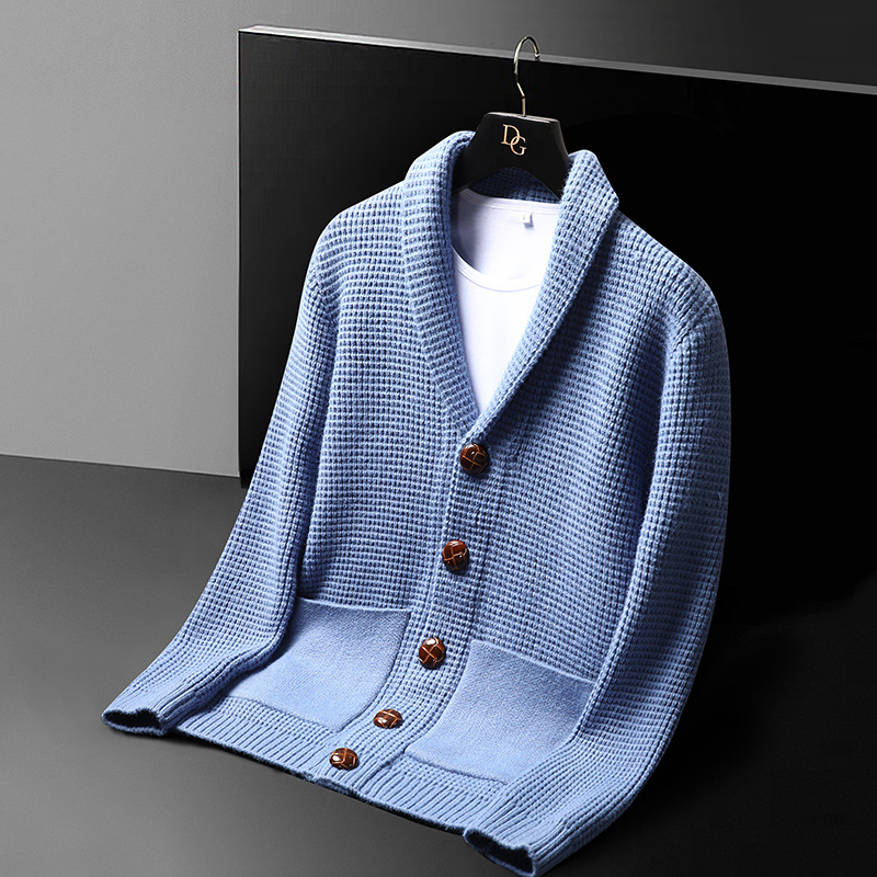 Jaqueta de Tricô de Luxo de Al - Men Fashion Korean Style avaliação e preço