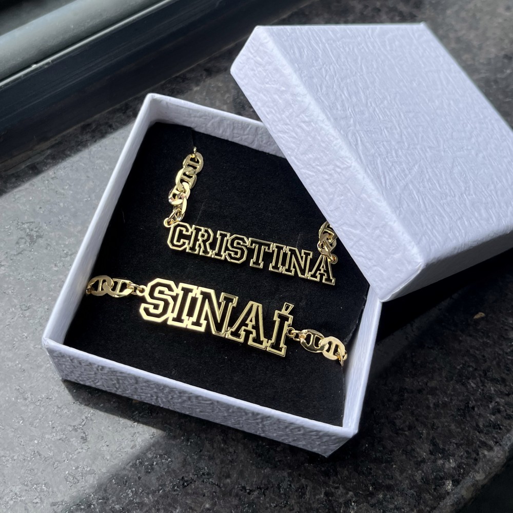 DUOYING-Nome Personalizado Col - Men'S Fashion Jewelry Bracelets avaliação e preço