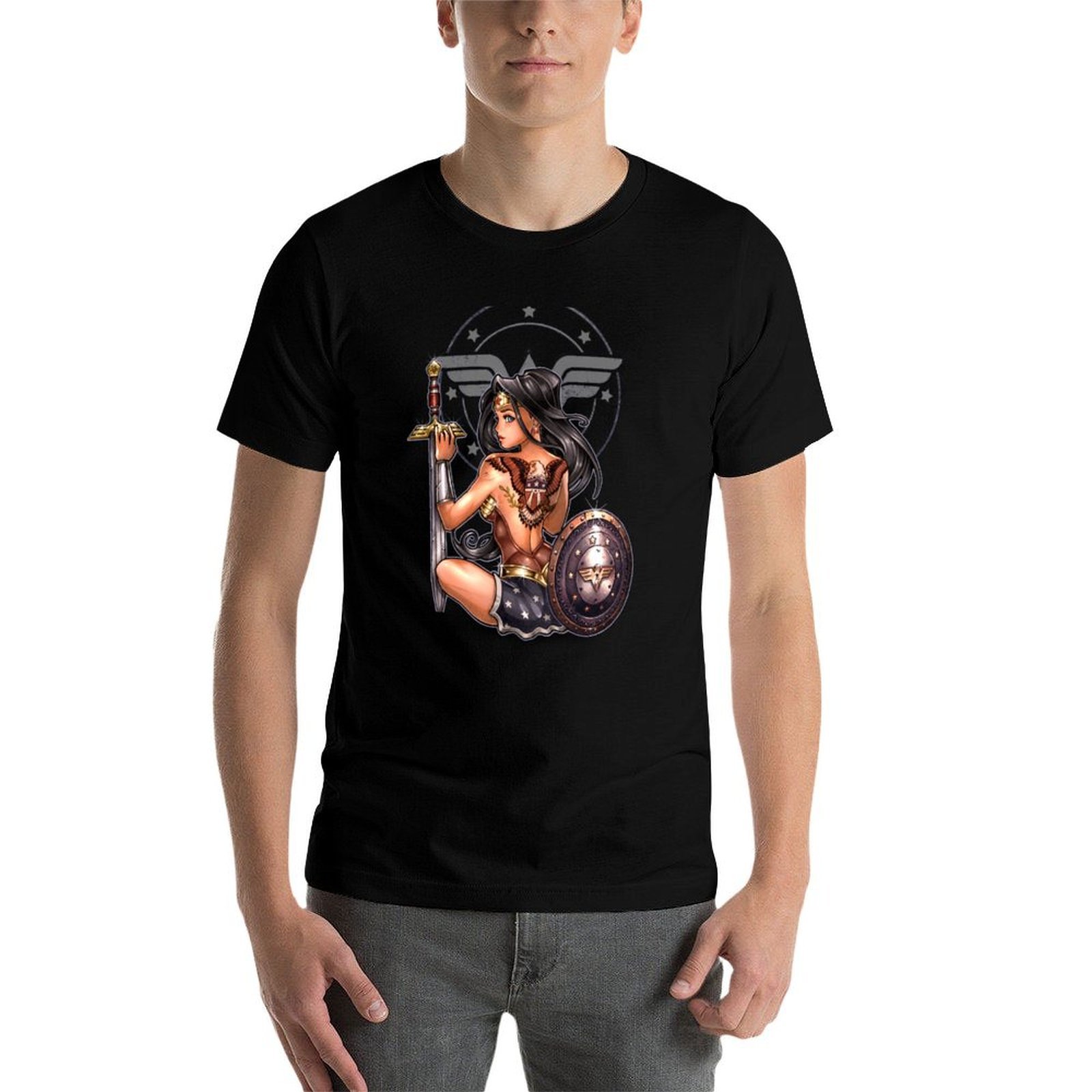 Camiseta versão pinup da AMAZO - Amazon Men'S Fashion avaliação e preço