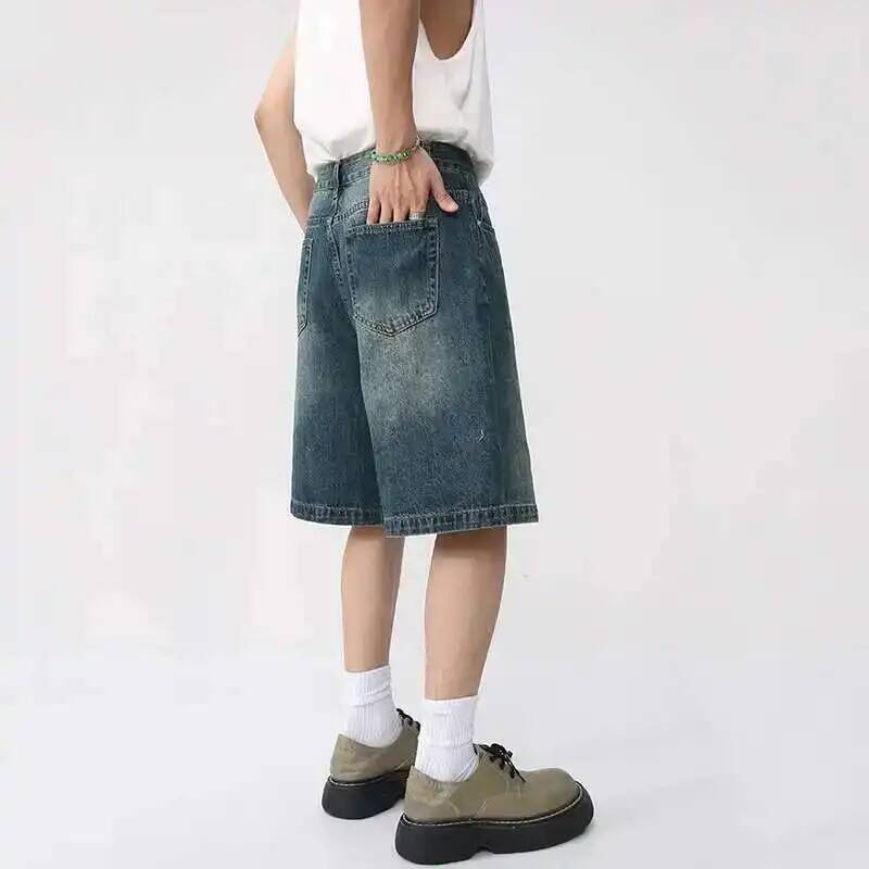 Shorts de Denim de Verão para  - Men Fashion Korean Style avaliação e preço