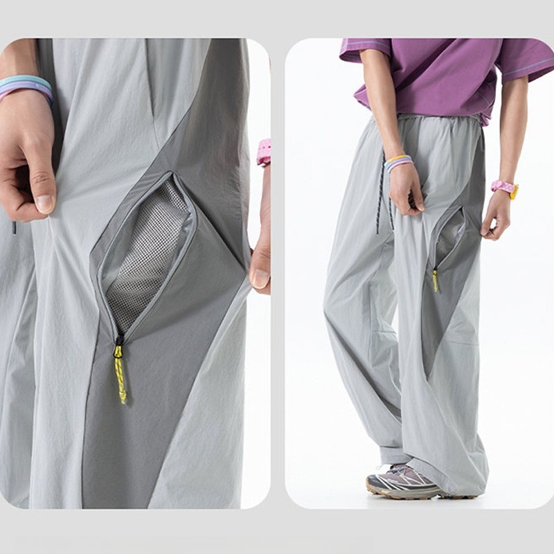 Calças Unissex de Seda Gelada  - Cargo Jogger Pants avaliação e preço