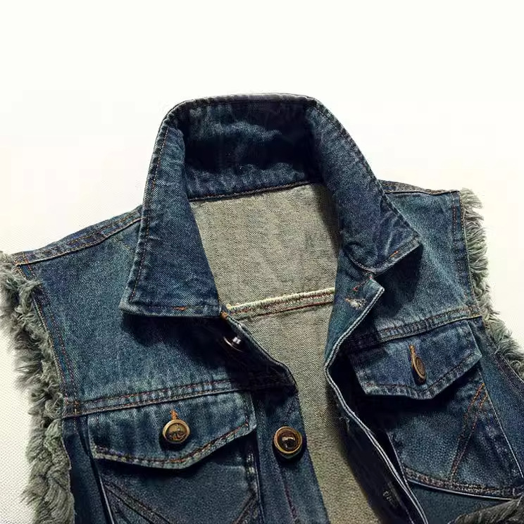 Novas Coletes Jeans Masculinas - Men'S Fashion Vest With Jeans avaliação e preço