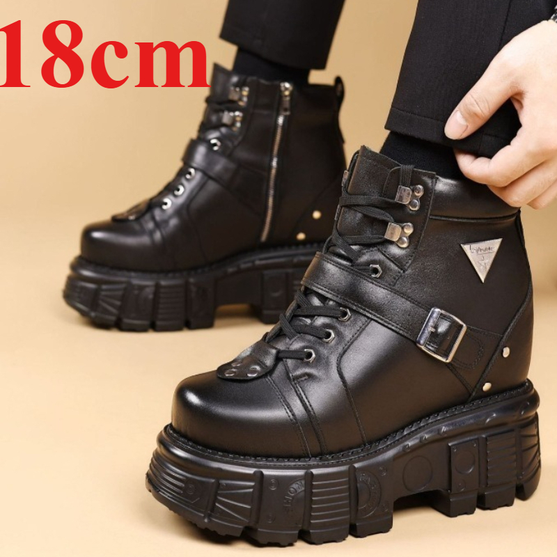 Botas de Couro Genuíno para Mo - Fashion Men'S Boots avaliação e preço