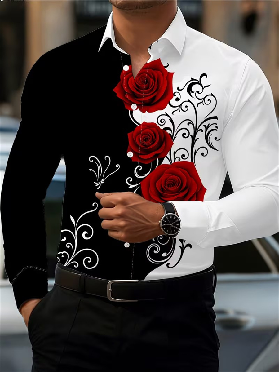 Camisa Masculina de Manga Long - Queer Men'S Fashion avaliação e preço