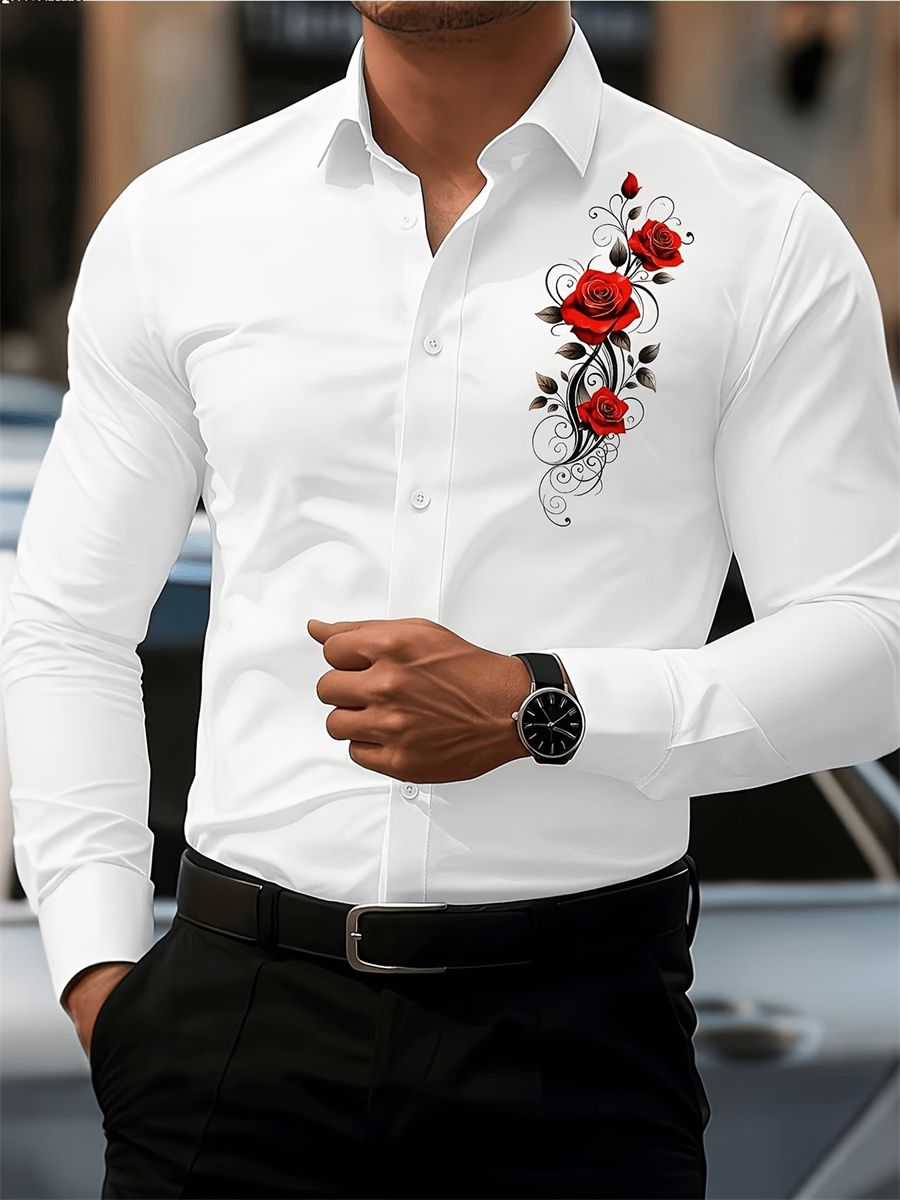 Camisa Masculina de Manga Long - Queer Men'S Fashion avaliação e preço