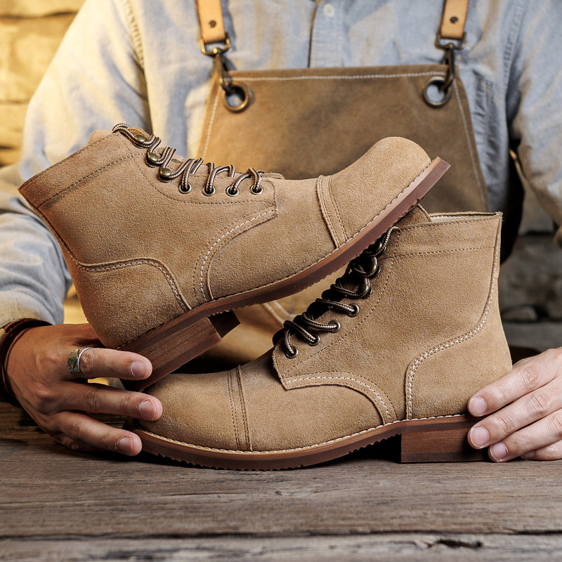 Bota de camurça com sola Goody - Fashion Men'S Boots avaliação e preço