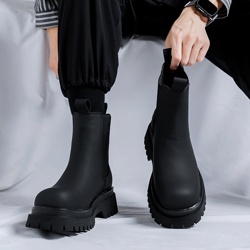 Botas Chelsea de Cano Alto Pre - Fashion Men'S Boots avaliação e preço