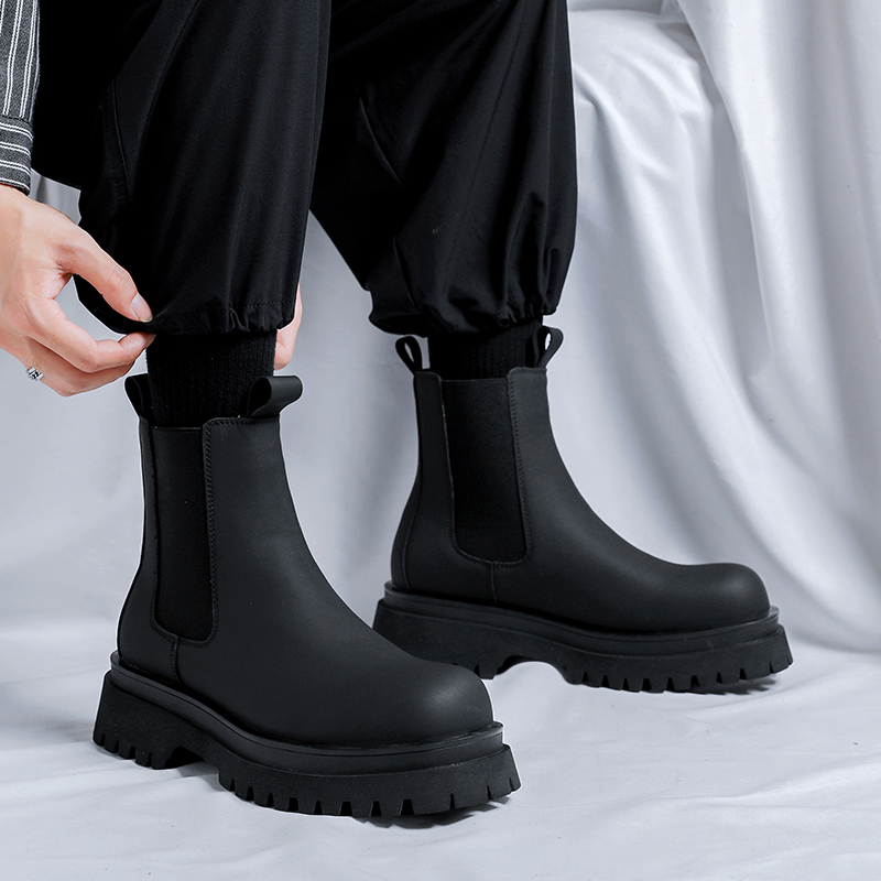 Botas Chelsea de Cano Alto Pre - Fashion Men'S Boots avaliação e preço