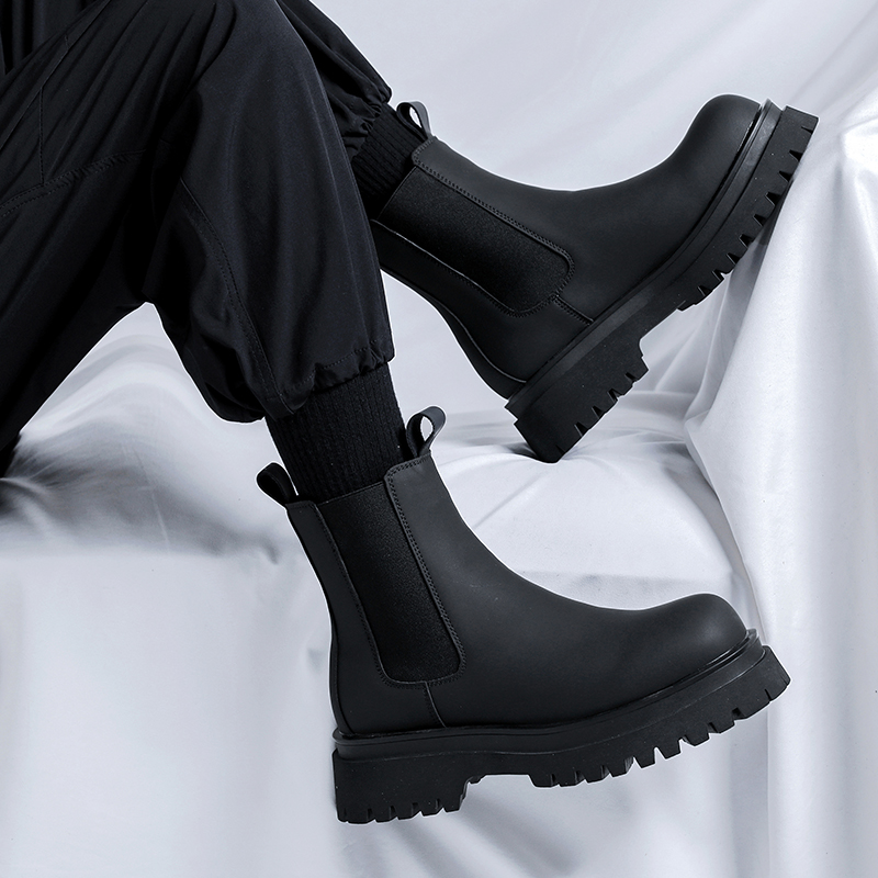 Botas Chelsea de Cano Alto Pre - Fashion Men'S Boots avaliação e preço