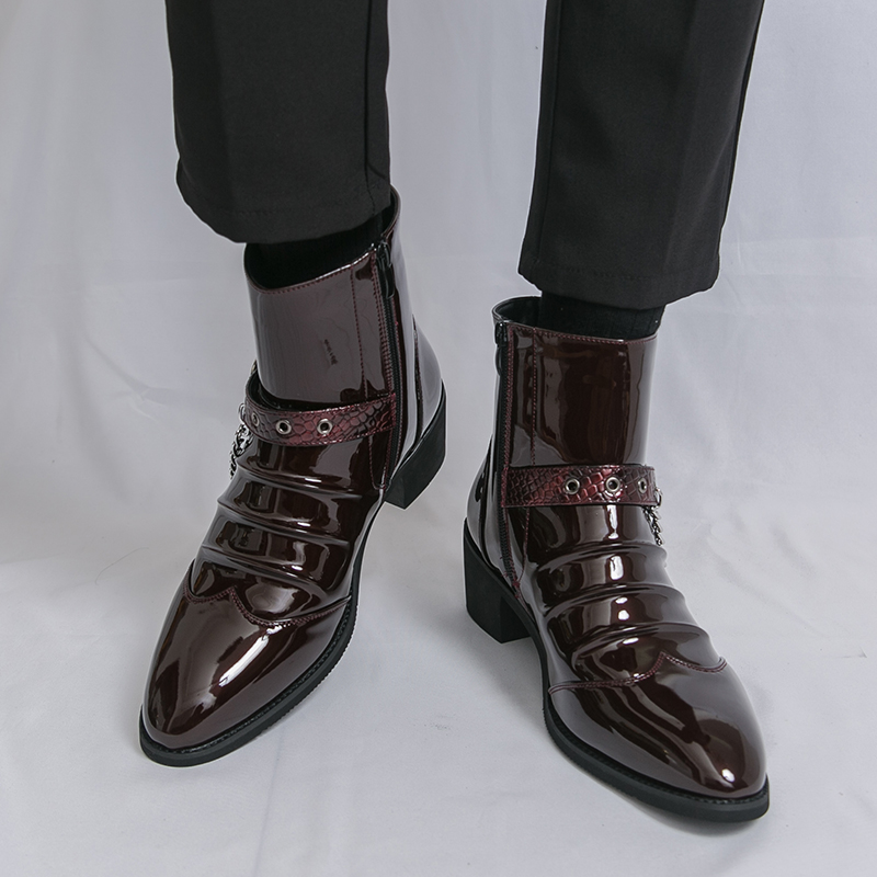 Moda zíper lateral de alta qua - Men Fashion Elegant avaliação e preço