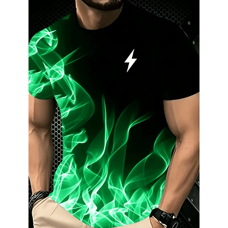 Camiseta Masculina com Estampa - Men'S Fashion Pink Shirt avaliação e preço