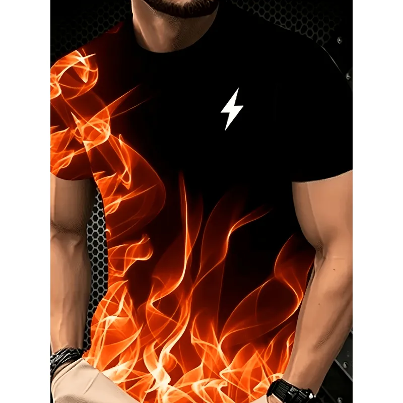 Camiseta Masculina com Estampa - Men'S Fashion Pink Shirt avaliação e preço