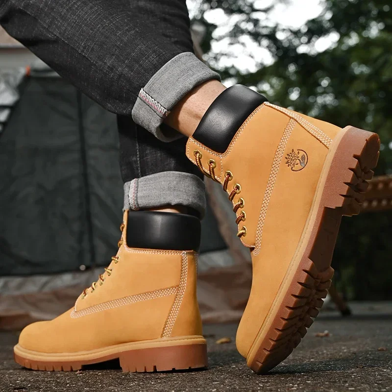 Botas masculinas de cano alto  - Fashion Men'S Boots avaliação e preço