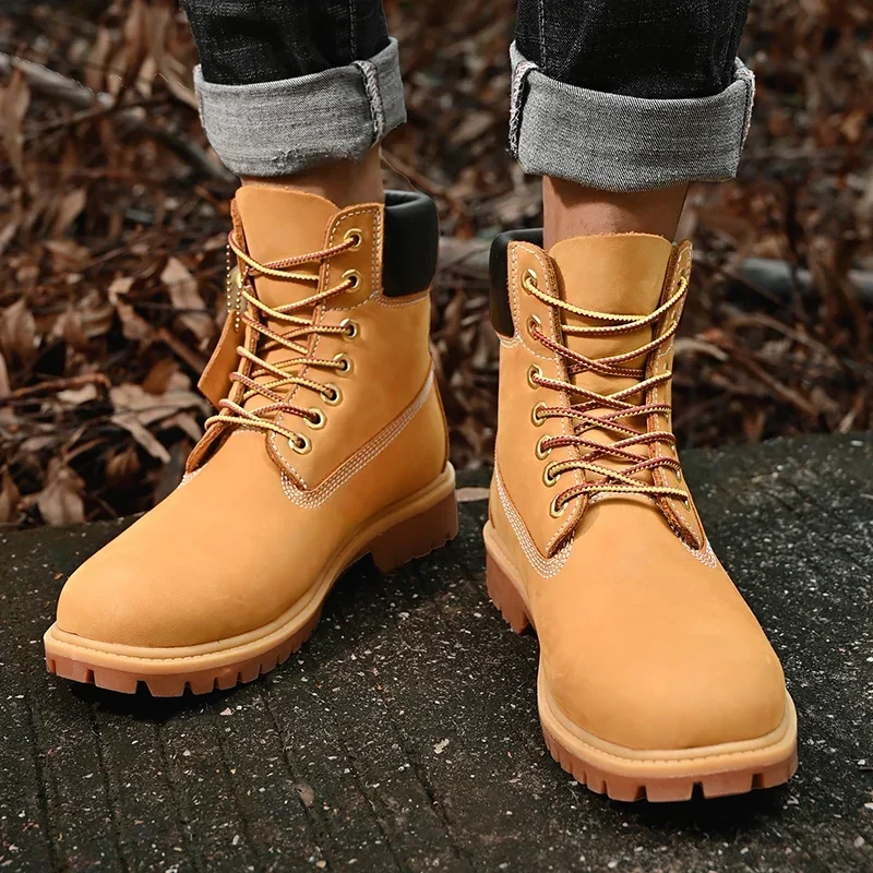 Botas masculinas de cano alto  - Fashion Men'S Boots avaliação e preço