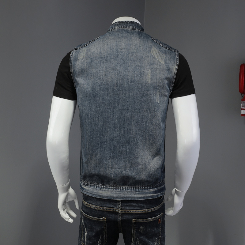 2026 coletes jeans masculinos  - Men'S Fashion Vest With Jeans avaliação e preço