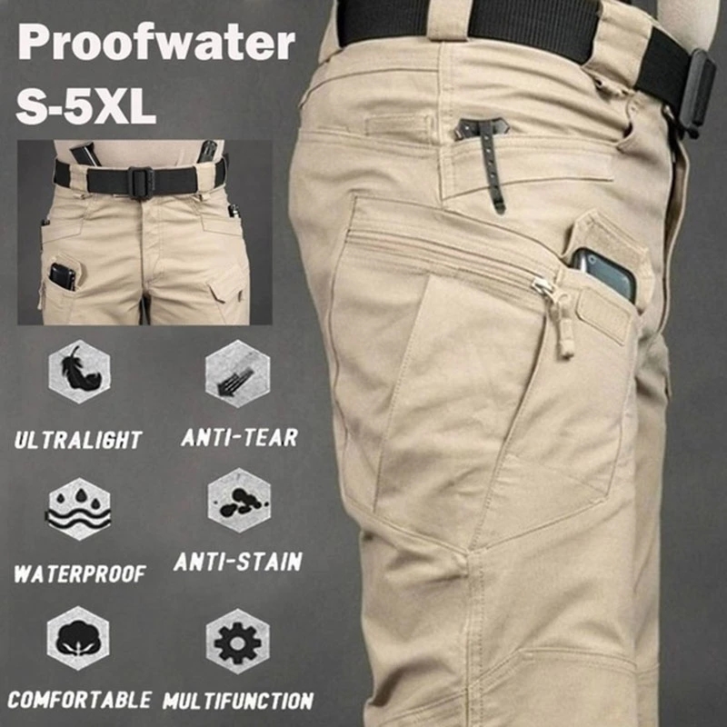 Calças de carga tática masculi - Cargo Jogger Pants avaliação e preço