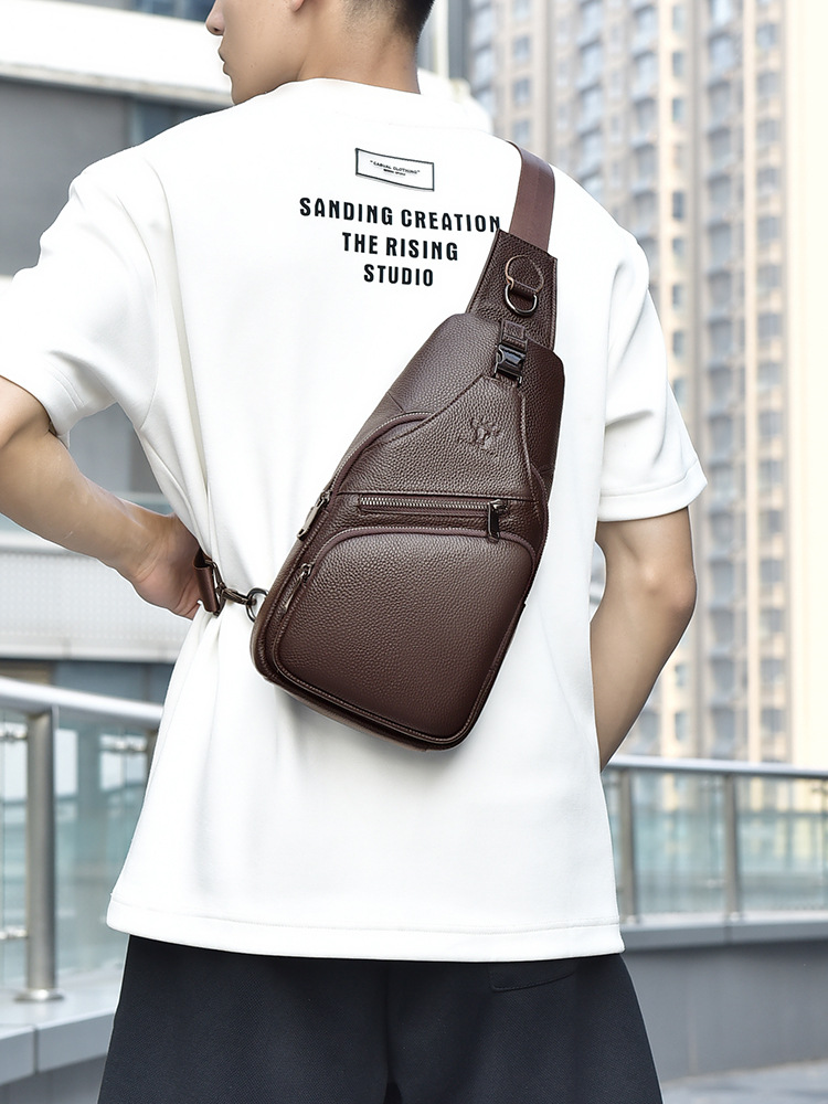 2026 Bolsa de peito masculina  - Men Fashion Korean Style avaliação e preço